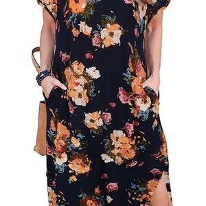 Plus size floral dress